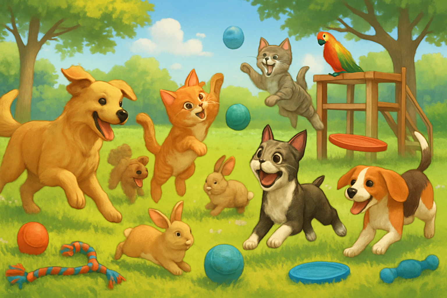 Pet plays