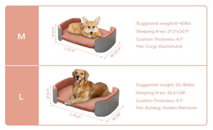 Scandinavian Style Cat Couch Bed, Pet Sofa For Indoor Cats PP Indoor