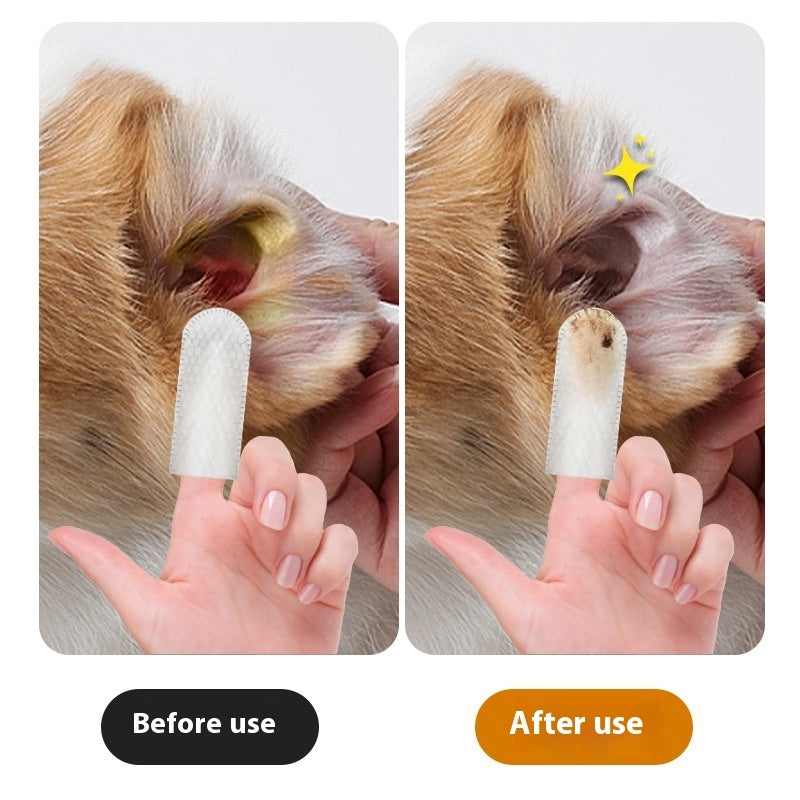 Disposable Pet Cleaning Products Teeth Cleaning Wipes Ear Care