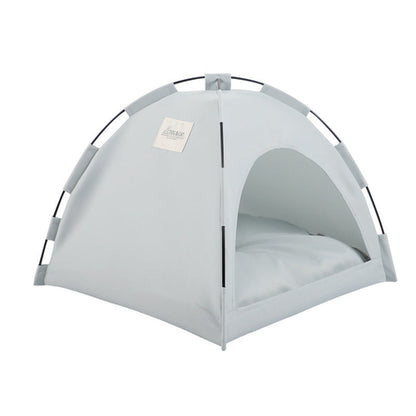Cat Tent Cooling Mat  Dog House Pet Sofa Camping Dog Bed With Cushion