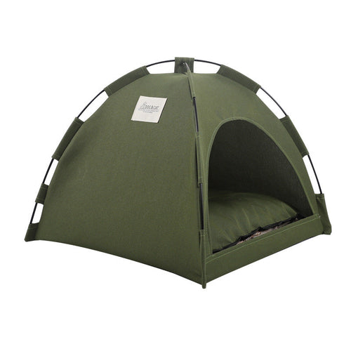 Cat Tent Cooling Mat  Dog House Pet Sofa Camping Dog Bed With Cushion